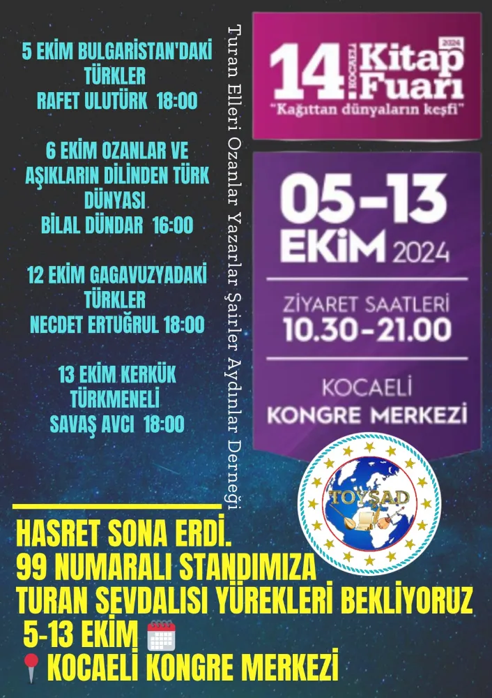 Kocaeli Kitap Fuarı Kapılarını Açıyor: Türkiye