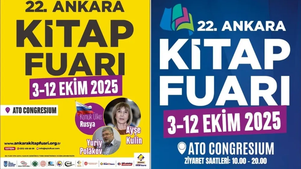 ANKARA KİTAP FUARI AÇILDI: RUSYA ONUR KONUĞU