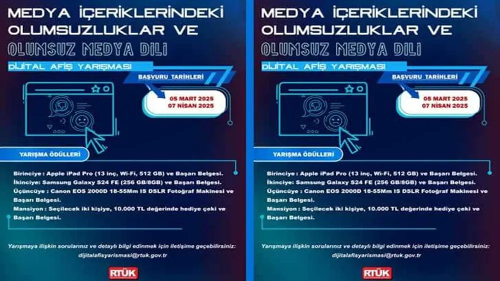 RTÜK’TEN DİJİTAL AFİŞ YARIŞMASI