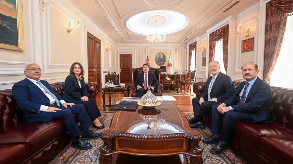 ADALET BAKANI TUNÇ VE DEM PARTİ HEYETİ BİR ARAYA GELDİ