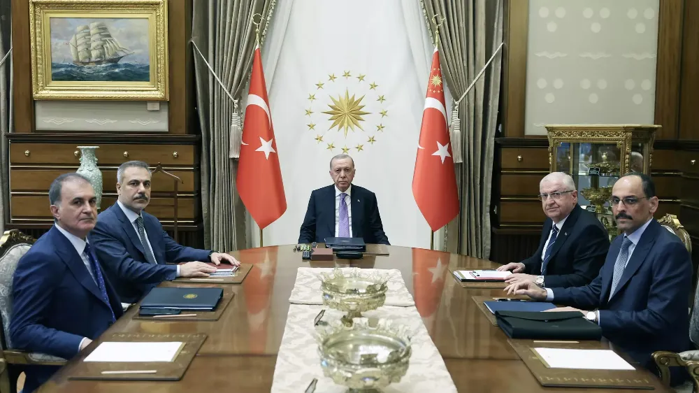 Cumhurbaşkanı Erdoğan başkanlığında güvenlik toplantısı yapıldı