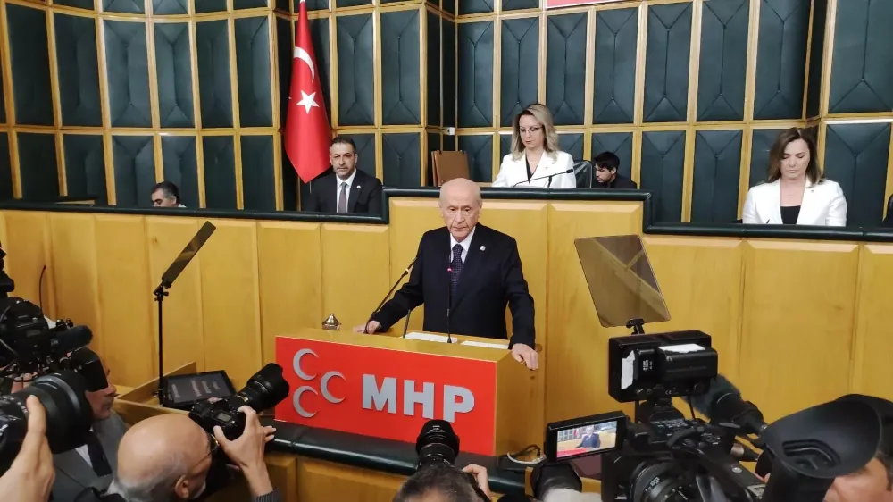 MHP LİDERİ BAHÇELİ BEŞ AY SONRA KÜRSÜDE
