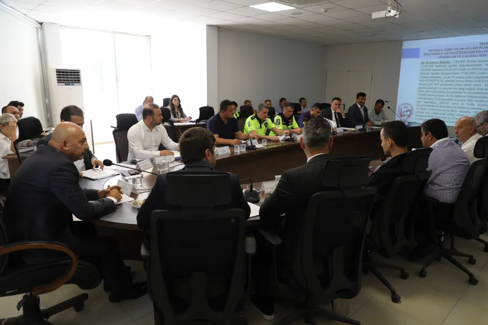 HATAY BÜYÜKŞEHİR BELEDİYESİ HAZİRAN AYI UKOME TOPLANTISI YAPILDI