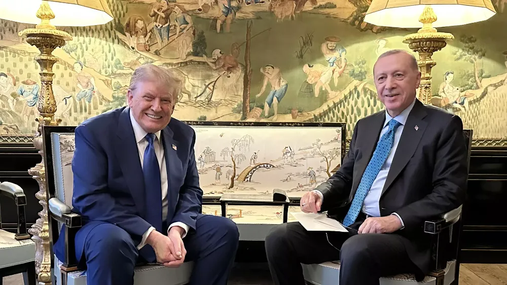 CUMHURBAŞKANI ERDOĞAN VE TRUMP BİR ARAYA GELDİLER