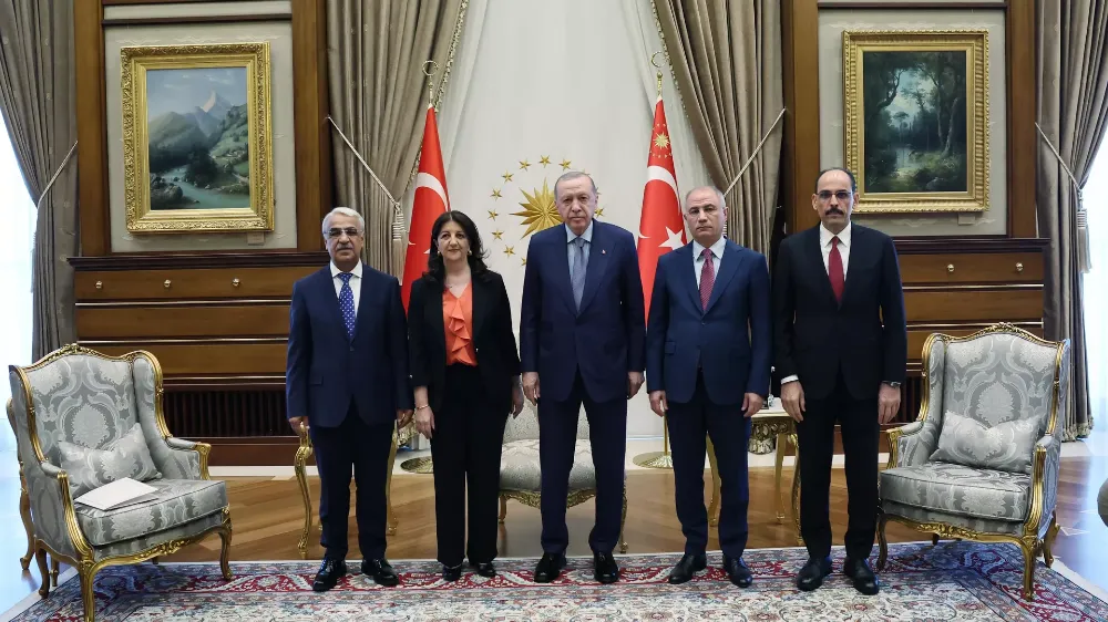 CUMHURBAŞKANI ERDOĞAN DEM PARTİ HEYETİNİ KABUL ETTİ