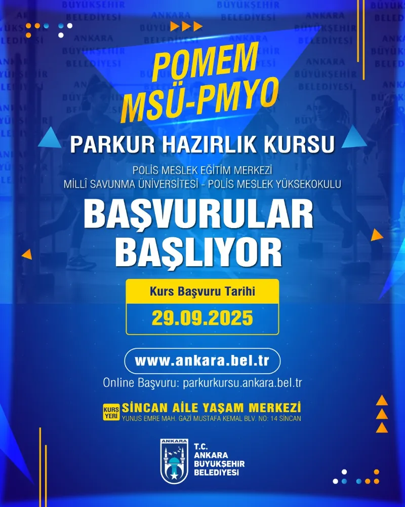 ABB’NİN POMEM, MSÜ VE PMYO PARKUR KURSU BAŞVURULARI BAŞLIYOR